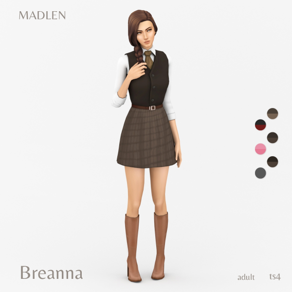 Maxis Match Breanna Outfit by madlensims - The Sims 4 Custom Content