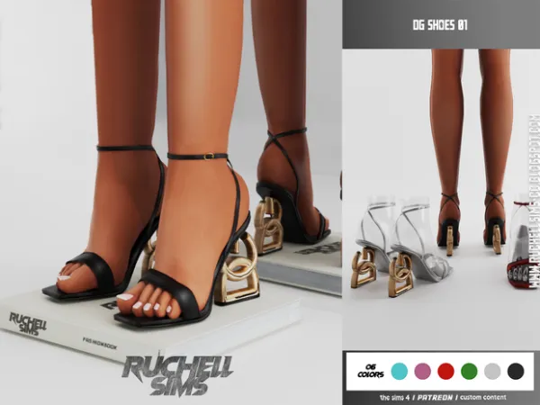 Alpha DG SHOES 01 by ruchellsims - The Sims 4 Custom Content