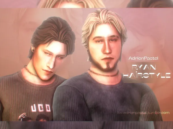 Maxis Match Ryan Hairstyle by adrienpastel - The Sims 4 Custom Content