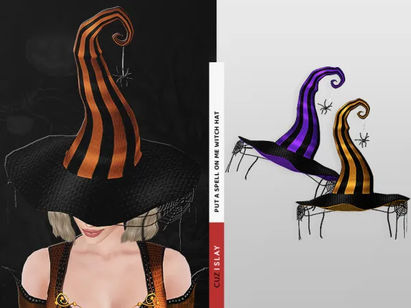 Alpha Put A Spell On Me Hat by cuzislay - The Sims 4 Custom Content