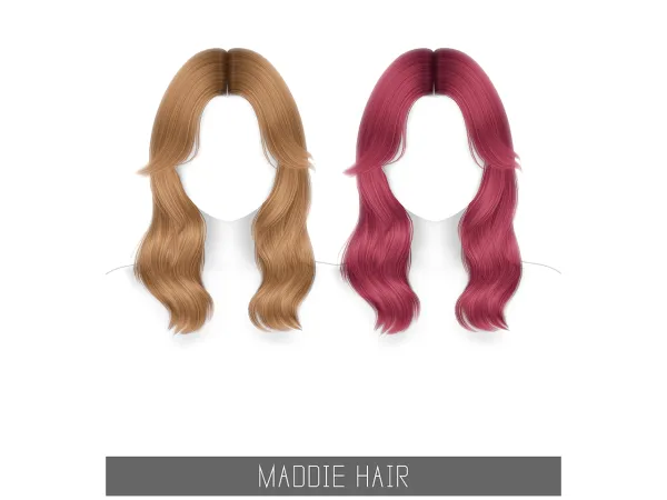 Alpha MADDIE HAIR by simpliciaty - The Sims 4 Custom Content