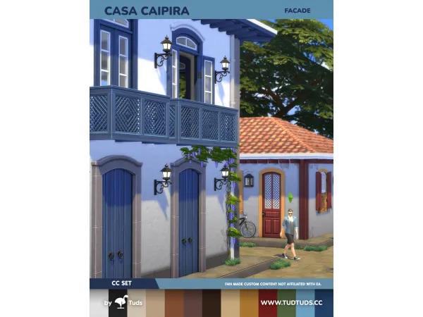 Maxis Match DOWNLOAD Casa Caipira Facade by Tuds - The Sims 4 Custom Content