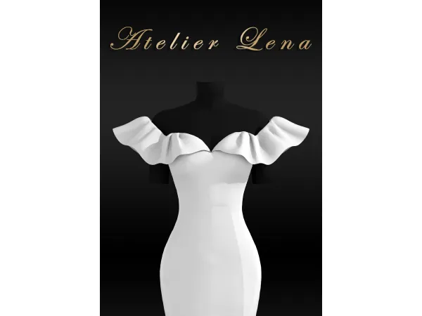 [Atelier Lena] Heart top Slim Dress Set