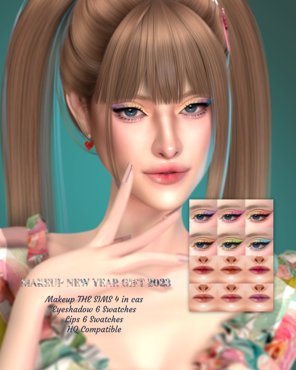 Alpha LEAN NEW YEAR GIFT 2023 by simsfinds - The Sims 4 Custom Content