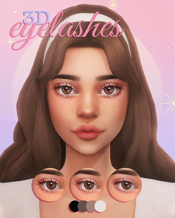 Maxis Match 3D eyelashes Part II by simsfinds - The Sims 4 Custom Content
