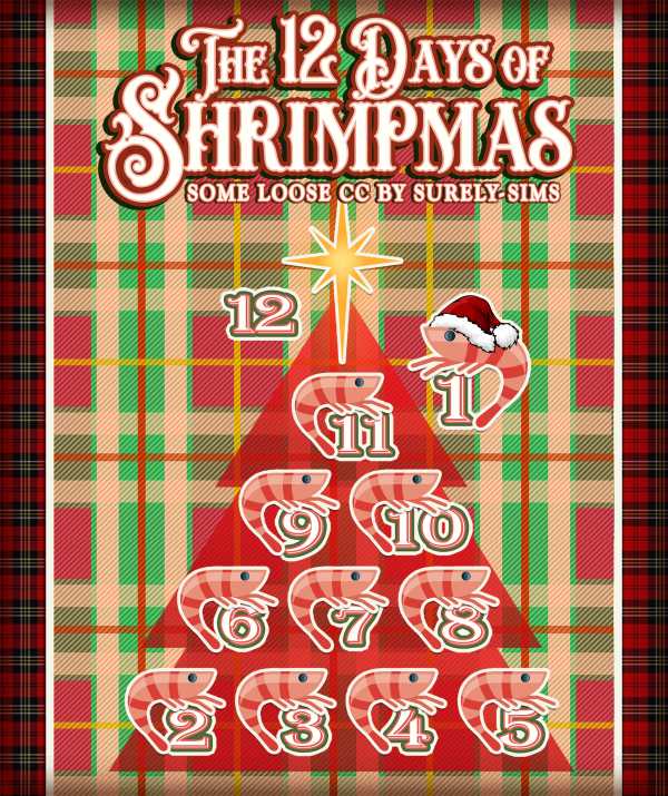 Maxis Match The 12 Days of Shrimpmas 2022 Sims by simsfinds - The Sims 4 Custom Content