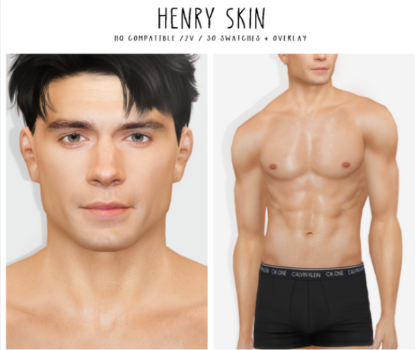 Alpha Henry Skin Sim Male Body Preset N5 Contact Lenses by thisisthem - The Sims 4 Custom Content