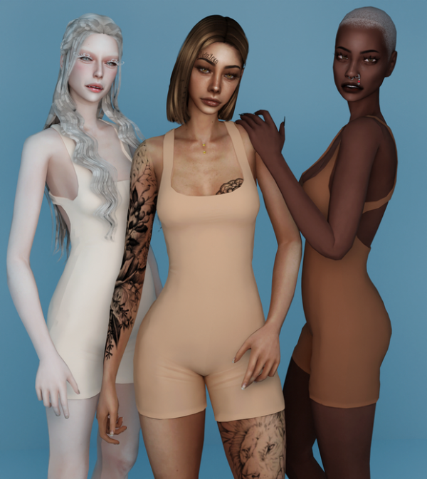 Mix One Piece Cutout by simsfinds - The Sims 4 Custom Content