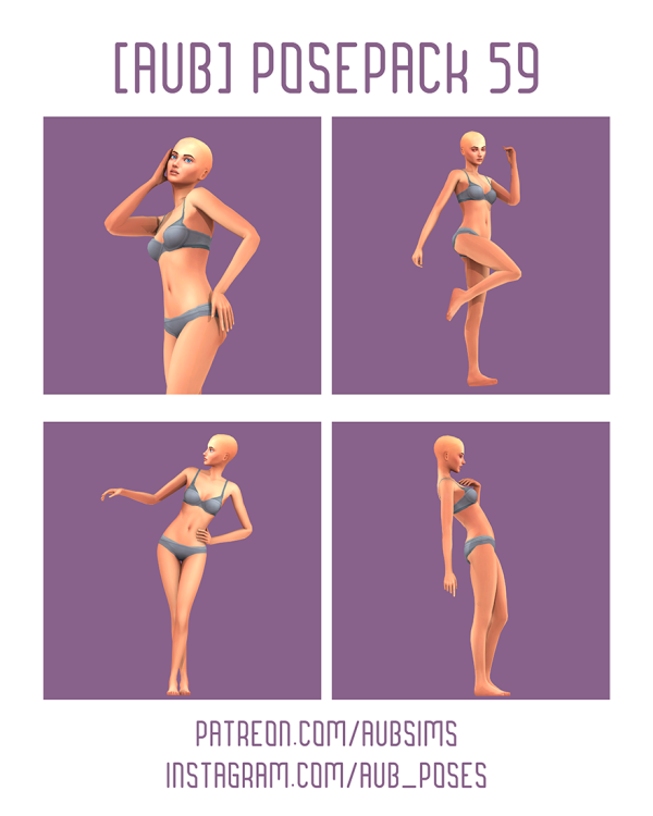 Mix [AuB] Posepack 59 by AuB_Sims - The Sims 4 Custom Content