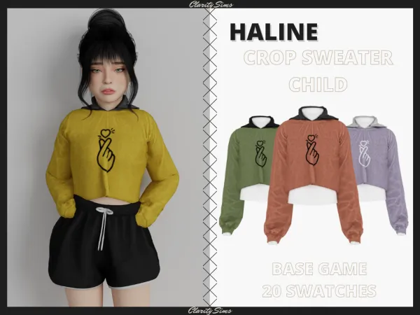 Haline - Crop Sweater Child