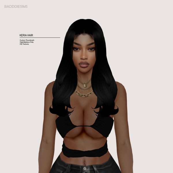 Maxis Match KERIA HAIR by simsfinds - The Sims 4 Custom Content