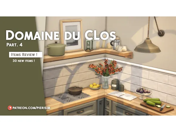 Maxis Match Domaine du Clos part 4 by Pierisim - The Sims 4 Custom Content