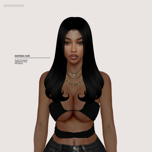 Maxis Match MARINNA HAIR by simsfinds - The Sims 4 Custom Content