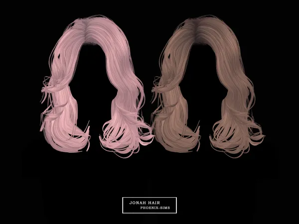 Alpha Jonah Hair by phoenixsims4 - The Sims 4 Custom Content