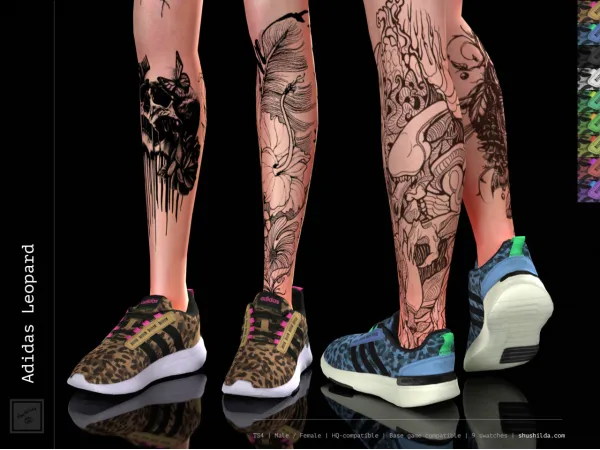 Alpha Leopard Shoes by Shushilda - The Sims 4 Custom Content