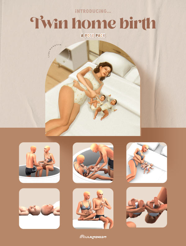 Maxis Match Twin home birth by simsfinds - The Sims 4 Custom Content