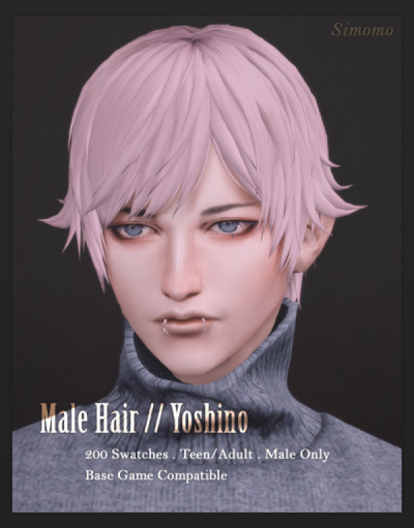 Maxis Match Yoshino Hair by simsfinds - The Sims 4 Custom Content