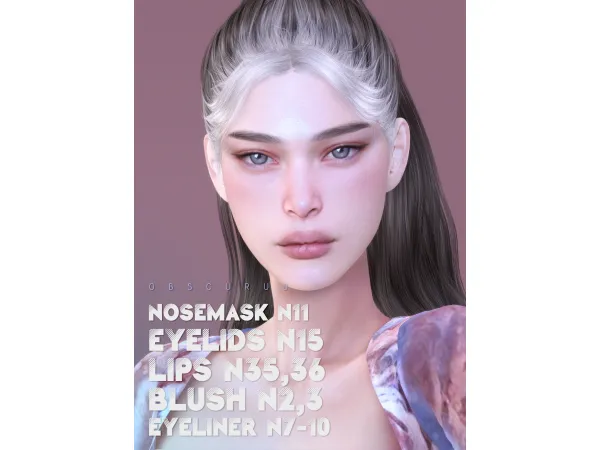 Alpha MAKEUP SET sims by obscurus - The Sims 4 Custom Content