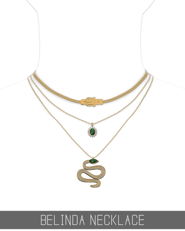 Alpha BELINDA NECKLACE by simsfinds - The Sims 4 Custom Content