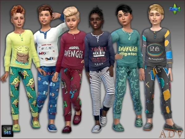 Alpha Sleepwear and shoes - The Sims 4 Custom Content