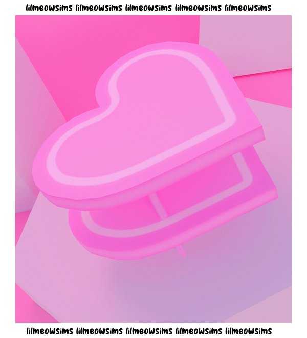 Mix Heart Table by simsfinds - The Sims 4 Custom Content