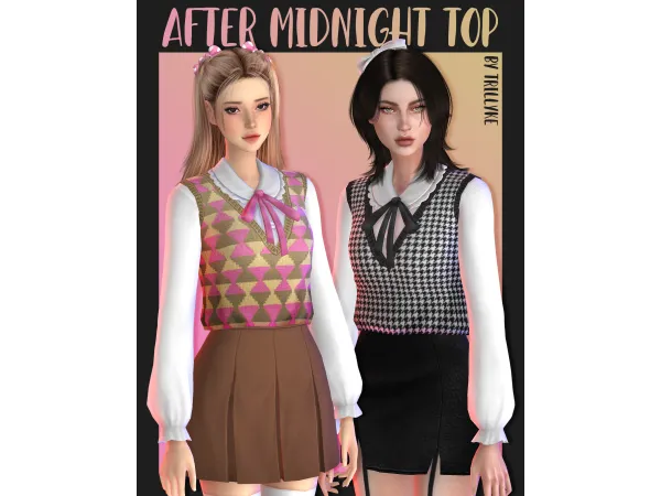 Maxis Match After Midnight Top by Trillyke - The Sims 4 Custom Content