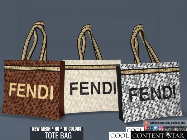 Alpha TOTE BAG cool_content_star by cool_content_star - The Sims 4 Custom Content