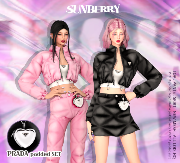 Alpha [SUNBERRY]PRD padded SET 2274 by simsfinds - The Sims 4 Custom Content