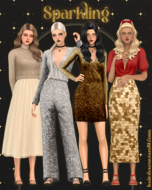 Alpha Sparkling (8 items) by simsfinds - The Sims 4 Custom Content
