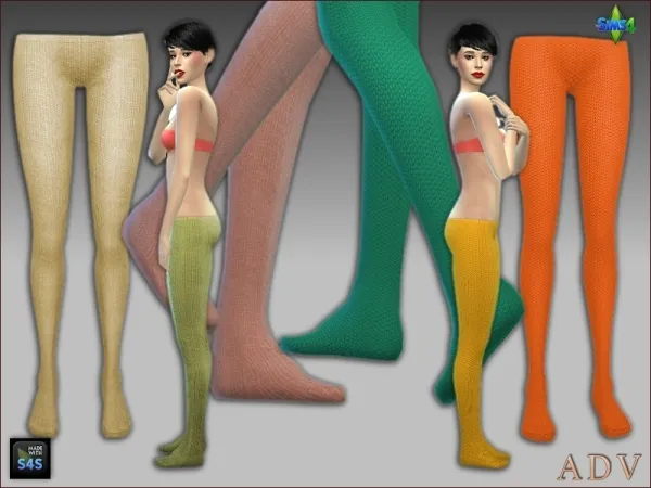 Mix Tights for adults by artedellavita_mabra - The Sims 4 Custom Content