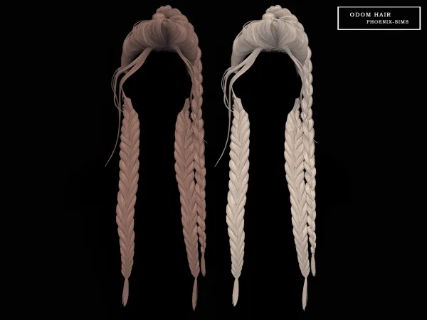 Alpha Odom Hair by phoenixsims4 - The Sims 4 custom content