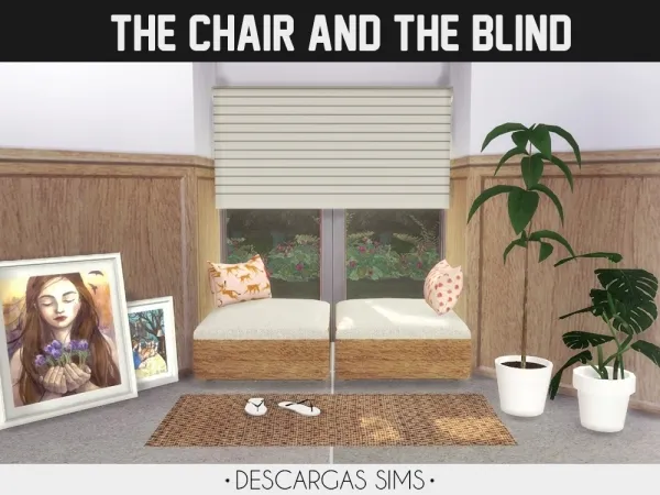 Alpha The Chair and The Blind by descargassims - The Sims 4 Custom Content