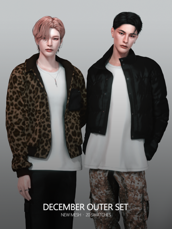 Alpha December Outer Set by simsfinds - The Sims 4 Custom Content