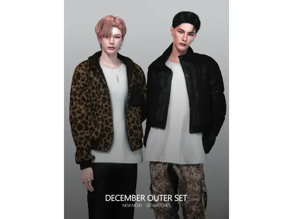 Alpha December Outer Set by RONA_SIMS - The Sims 4 Custom Content