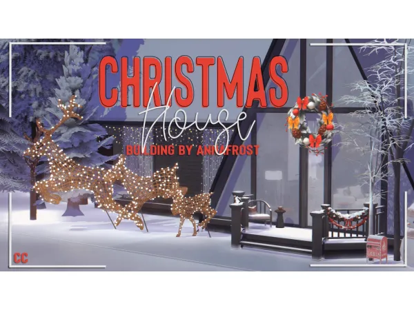 Maxis Match Christmas House - The Sims 4 Custom Content