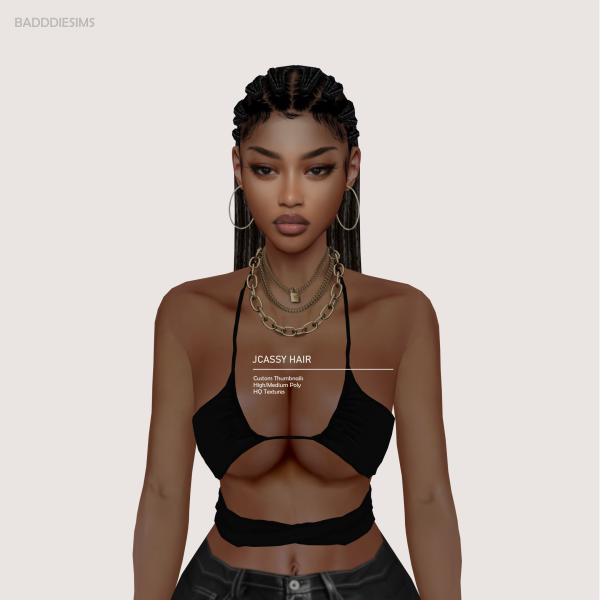 Maxis Match JCASSY HAIR by simsfinds - The Sims 4 Custom Content