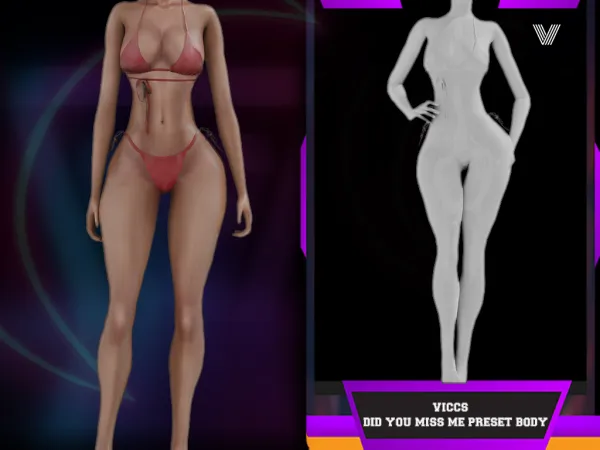 Alpha VICCS_ DID YOU MISS ME PRESET BODY (TEEN ELDER) - The Sims 4 Custom Content