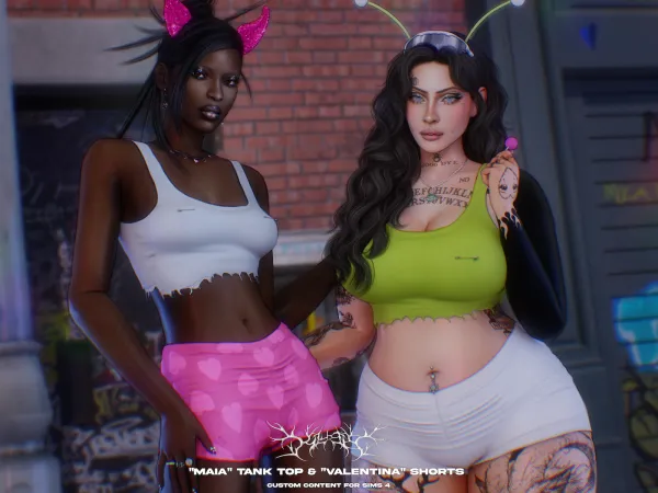 Alpha Klubb Maia Valentina Set - The Sims 4 Custom Content