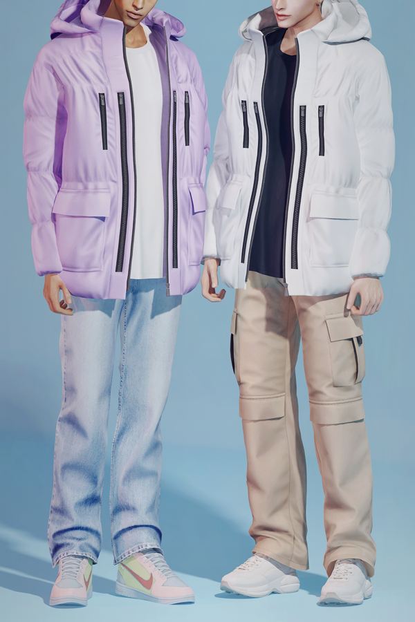 Alpha KK Down jacket by simsfinds - The Sims 4 Custom Content
