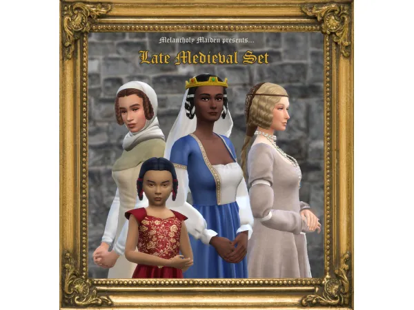 Maxis Match January Project Late Medieval Set by Melancholy Maiden - The Sims 4 Custom Content