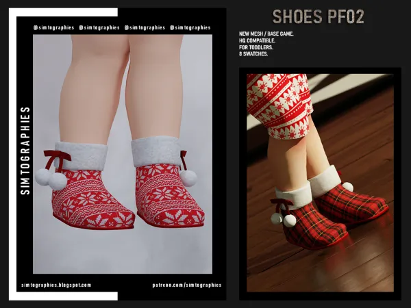 Mix Shoes PF02 by simtographies - The Sims 4 Custom Content
