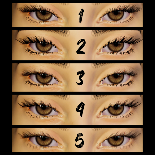 Alpha 3D Eyelash Pack 1 by simmerkatex - The Sims 4 Custom Content