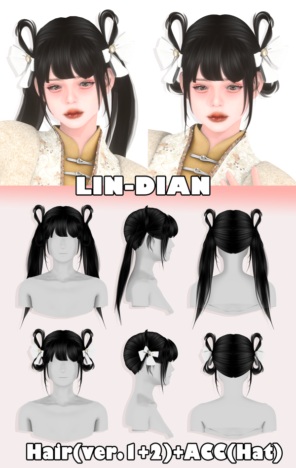 Alpha LIN DIAN 20230122_XIUGAI_HAIR DIAN by simsfinds - The Sims 4 Custom Content