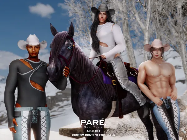 Alpha Pare Arlo Set - The Sims 4 Custom Content