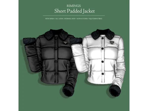 [RIMINGS] Short Padded Jacket by RIMINGS