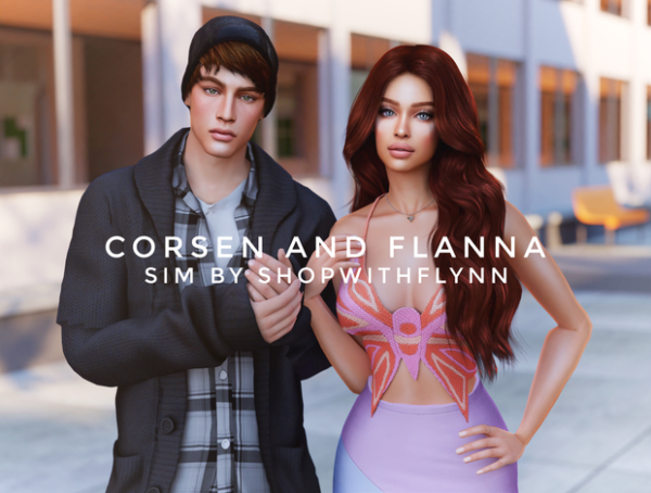 Alpha Corsen and Flanna by shopwithflynnn - The Sims 4 Custom Content