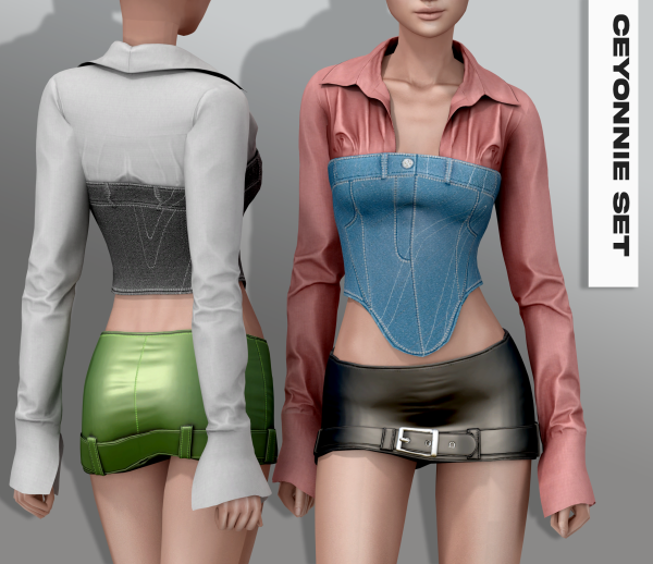 Alpha CEYONNIE SET by simsfinds - The Sims 4 Custom Content