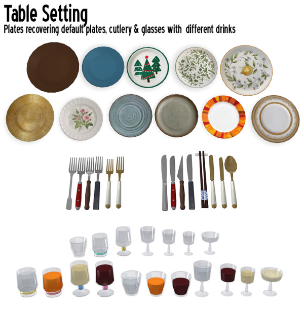 Maxis Match Around Table settings by simsfinds - The Sims 4 Custom Content