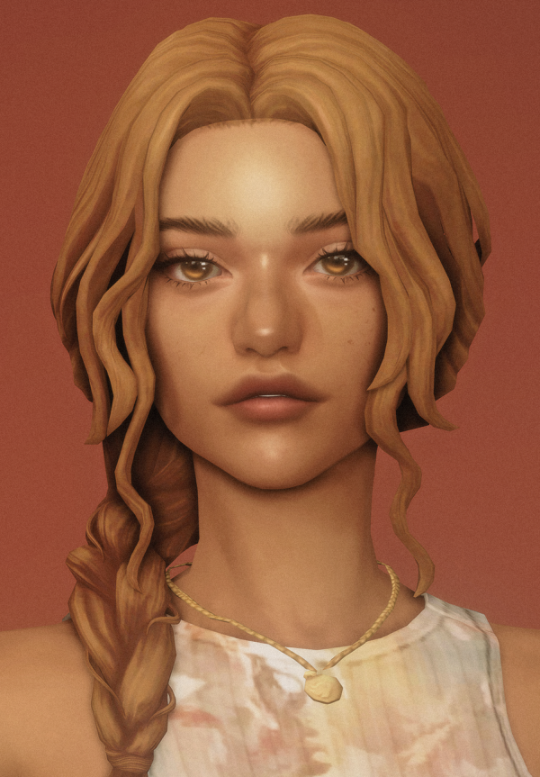 Maxis Match katniss braid by simsfinds - The Sims 4 Custom Content