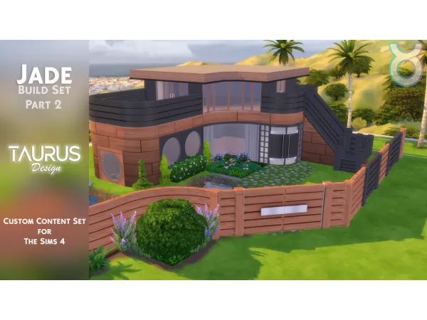 Maxis Match Jade Build Set Part 2 by Taurus Design - The Sims 4 Custom Content